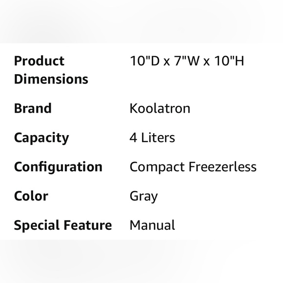 🌸 New Coca-Cola Diet Coke Mini Fridge, Gray, Holds 6 Cans - Picture 3 of 11